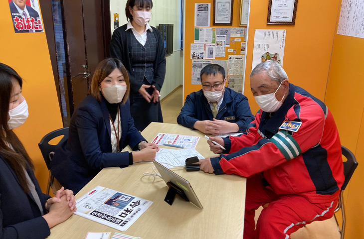 血管年齢測定や握力検査